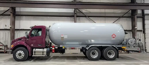 Propane Delivery Truck Side View